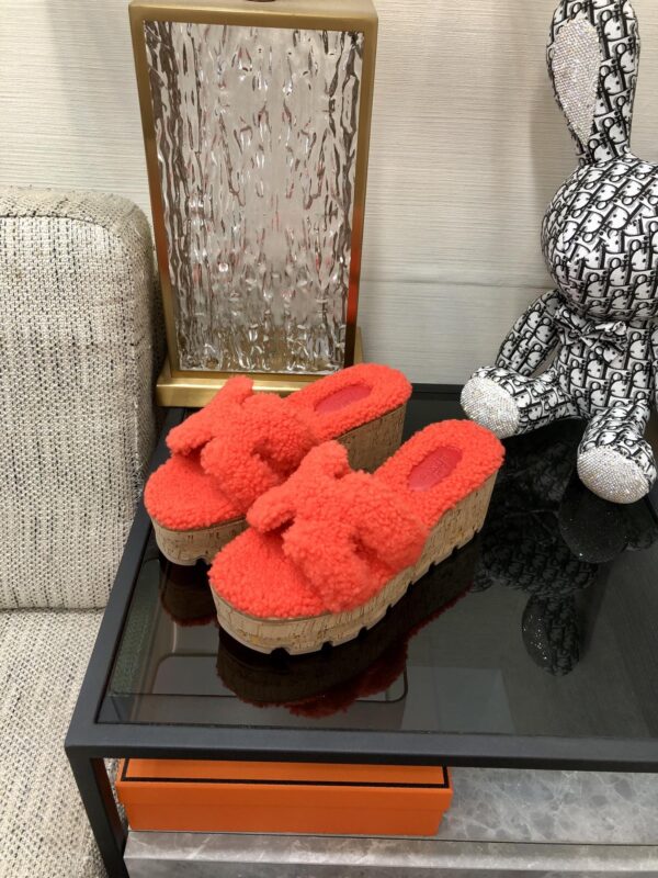 Hermes Figari Sandal Red For Women