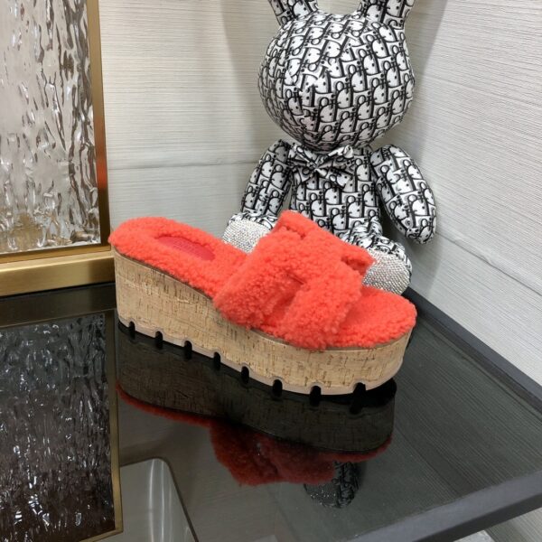 Hermes Figari Sandal Red For Women