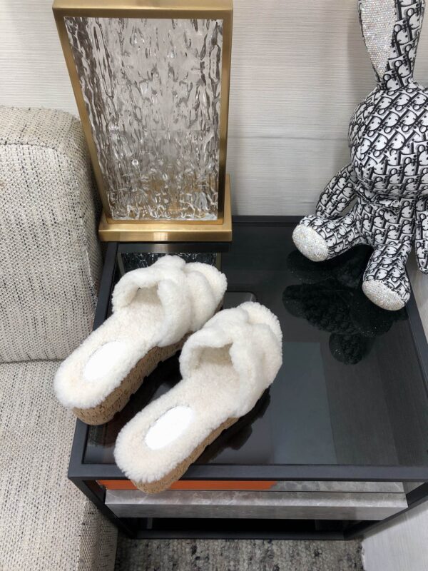 Hermes Figari Sandal White For Women