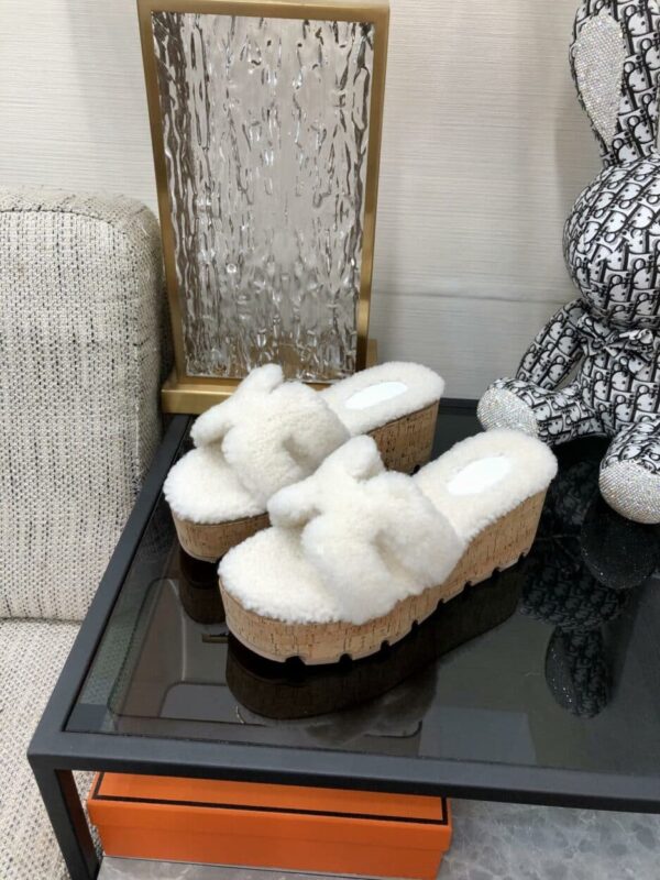 Hermes Figari Sandal White For Women