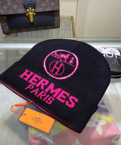 Hermes Frequence Beanie In Black