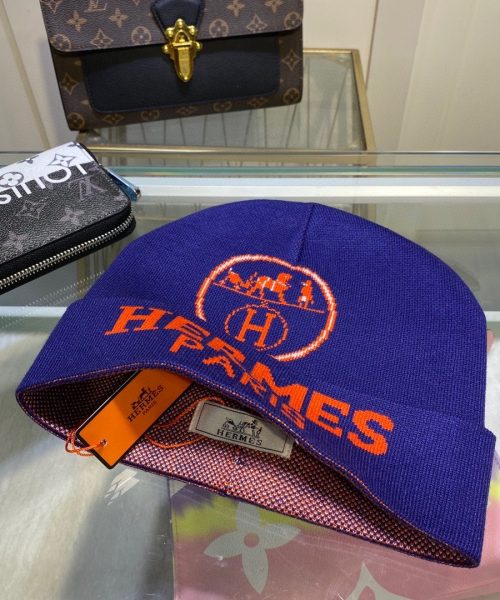 Hermes Frequence Beanie In Blue