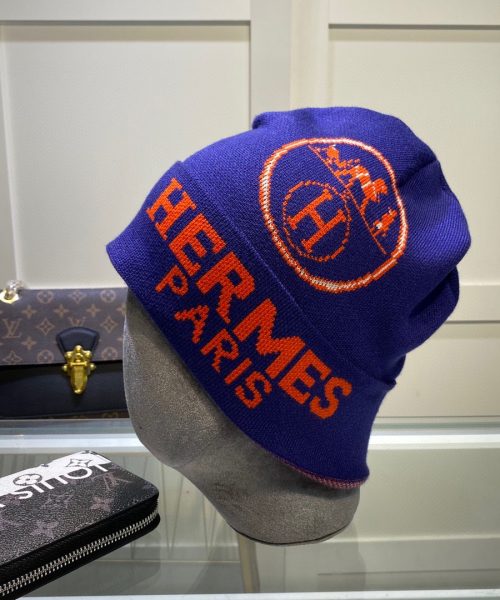 Hermes Frequence Beanie In Blue