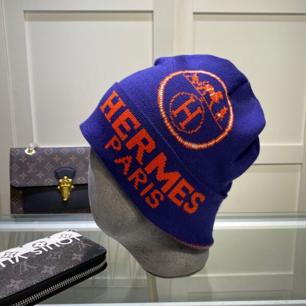 Hermes Frequence Beanie In Blue