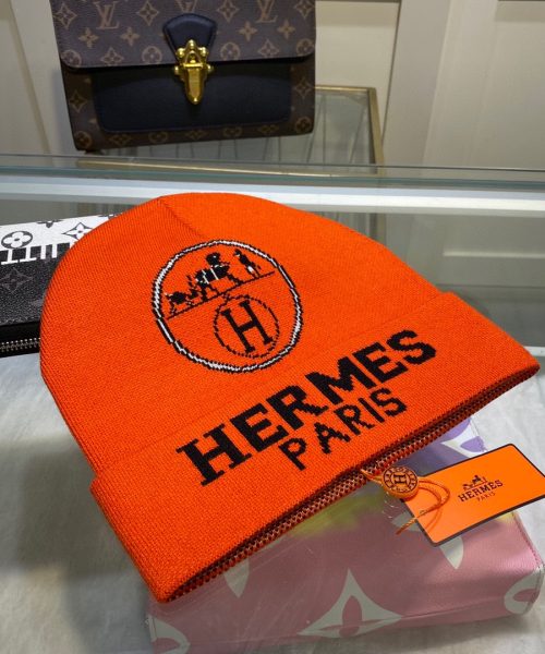 Hermes Frequence Beanie In Orange