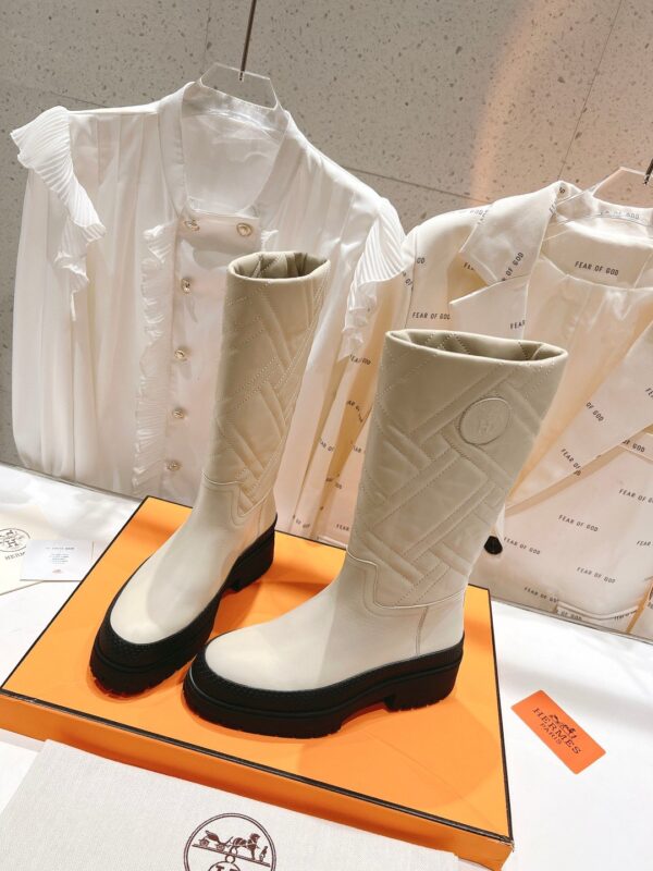 Hermes Fuji Boot White For Women H222048Z F8360