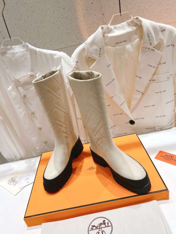 Hermes Fuji Boot White For Women H222048Z F8360