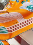 Hermes Garde-Robe Pop Detail Abricot/Rose/Bleu Square Scarf 90cm/35in H893888S 01 