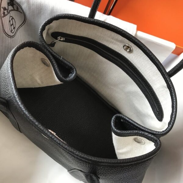 1:1 Replica Hermes Garden Party 30 Tote Bag Black For Women, Women’s Handbags, Shoulder Bags 11.8in/30cm