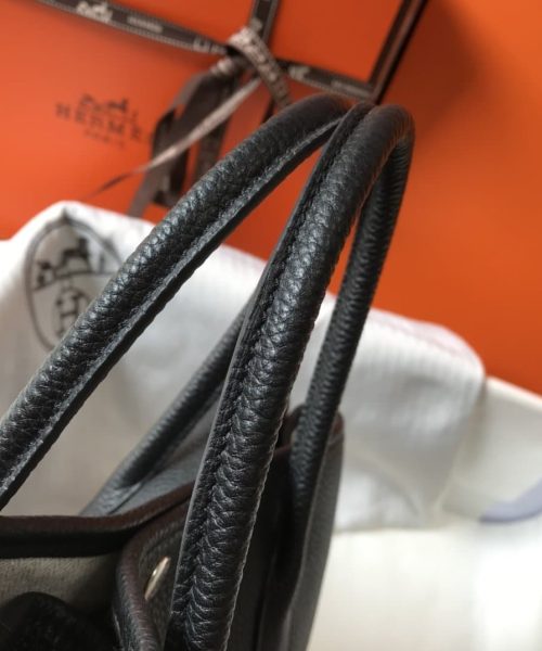 1:1 Replica Hermes Garden Party 30 Tote Bag Black For Women, Women’s Handbags, Shoulder Bags 11.8in/30cm