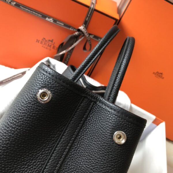 1:1 Replica Hermes Garden Party 30 Tote Bag Black For Women, Women’s Handbags, Shoulder Bags 11.8in/30cm