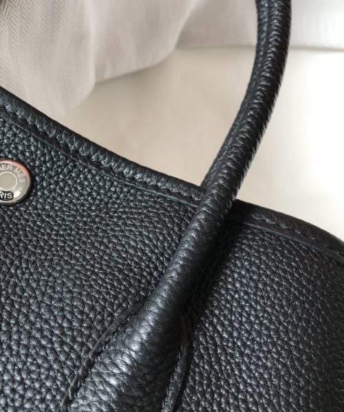 1:1 Replica Hermes Garden Party 30 Tote Bag Black For Women, Women’s Handbags, Shoulder Bags 11.8in/30cm