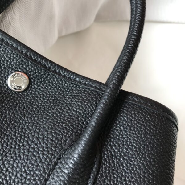 1:1 Replica Hermes Garden Party 30 Tote Bag Black For Women, Women’s Handbags, Shoulder Bags 11.8in/30cm