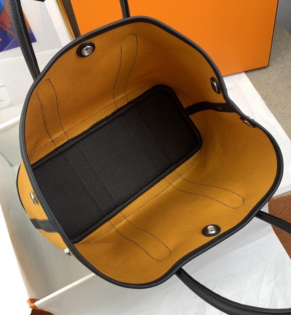 1:1 Replica Hermes Garden Party 36 Canvas Tote Bag Yellow/Black For Women, Women’s Handbags, Shoulder Bags 14.2in/36cm