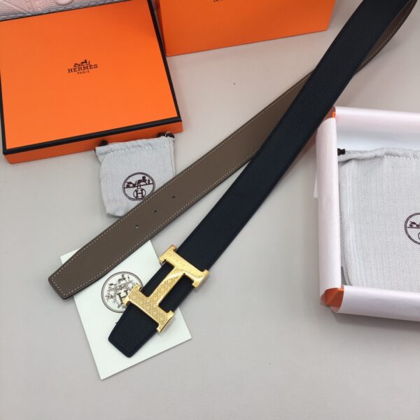 1:1 Replica Hermes H Belt Buckle & Reversible Black For Women, Women Belt