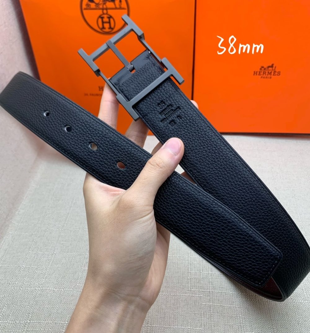 1:1 Replica Hermes H Belt Buckle & Reversible Black For Women, Women Belt