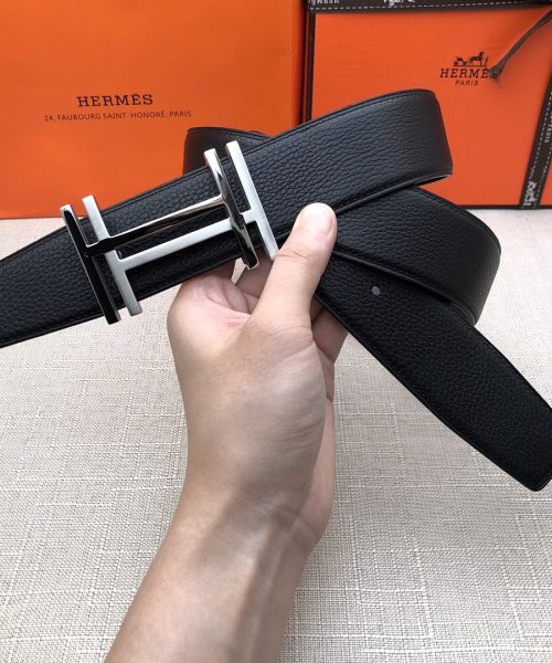 1:1 Replica Hermes H Belt Buckle & Reversible Black For Women, Women Belt