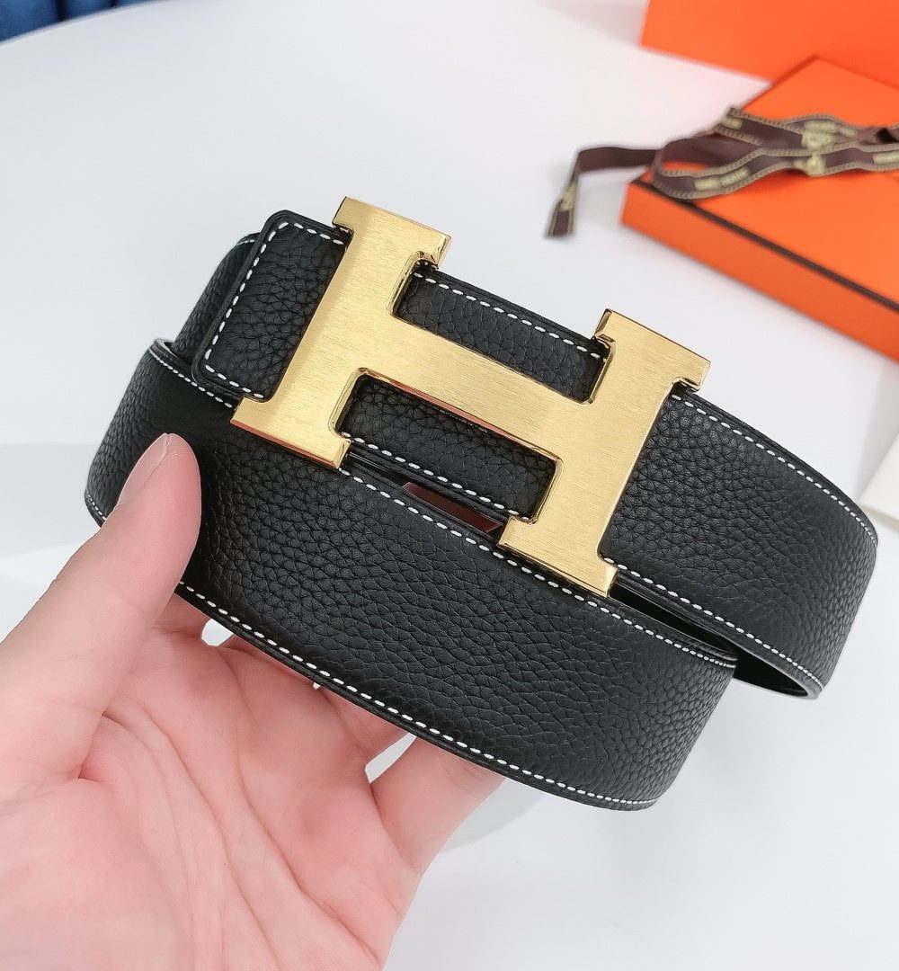 1:1 Replica Hermes H Belt Buckle & Reversible Black For Women, Women Belt