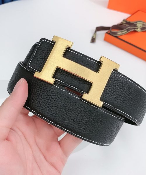 1:1 Replica Hermes H Belt Buckle & Reversible Black For Women, Women Belt