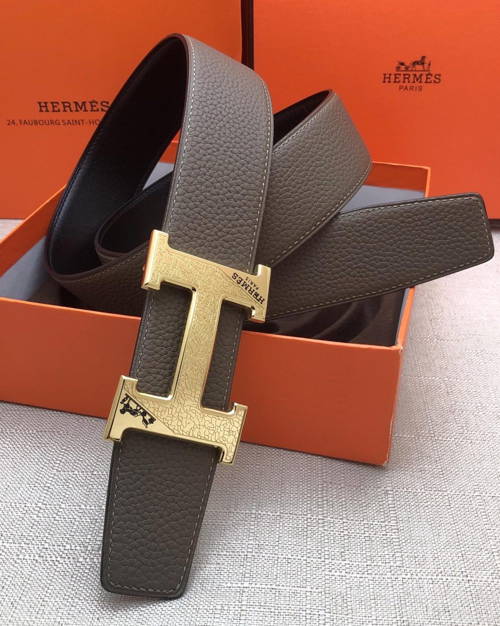 1:1 Replica Hermes H Belt Buckle & Reversible Black For Women, Women Belt