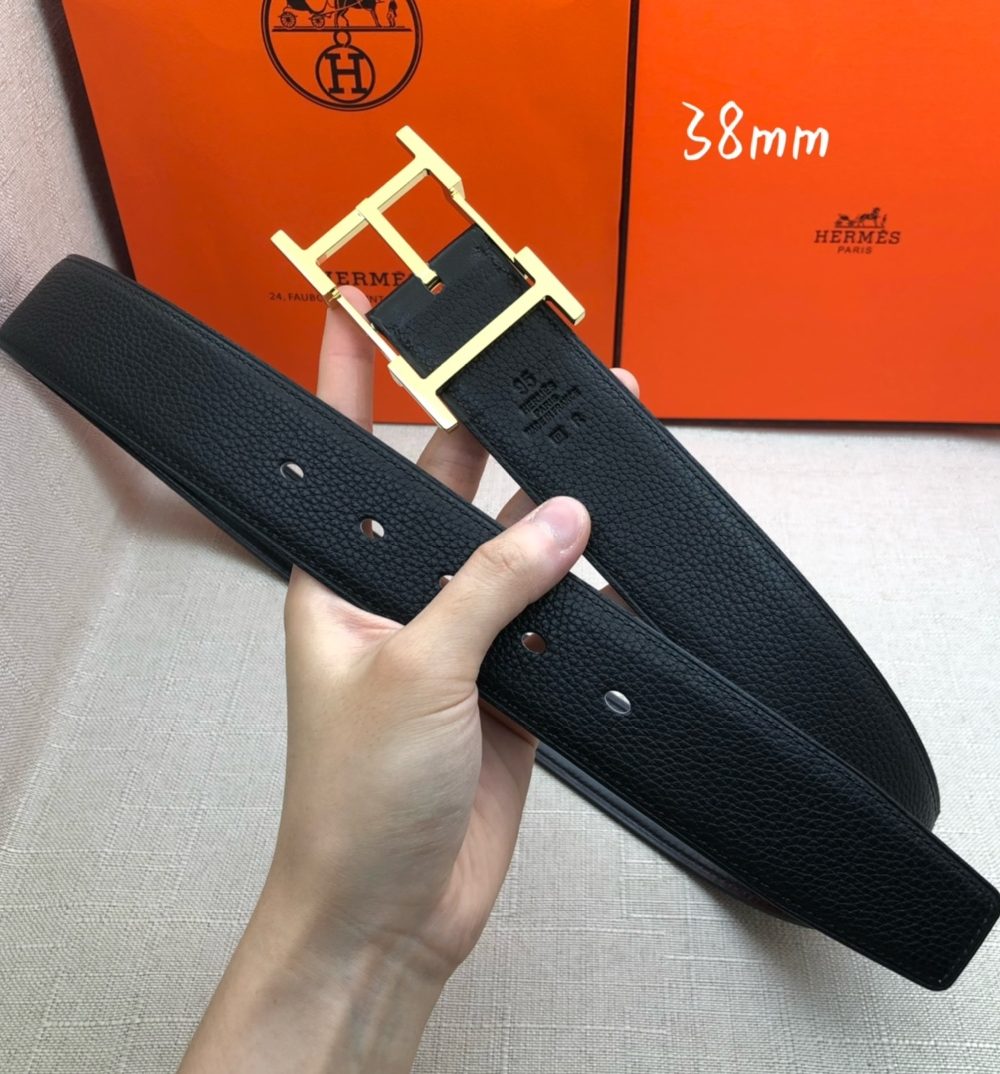 1:1 Replica Hermes H Belt Buckle & Reversible Black For Women, Women Belt