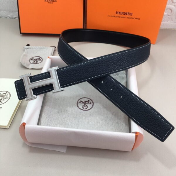 1:1 Replica Hermes H Belt Buckle & Reversible Black For Women, Women Belt