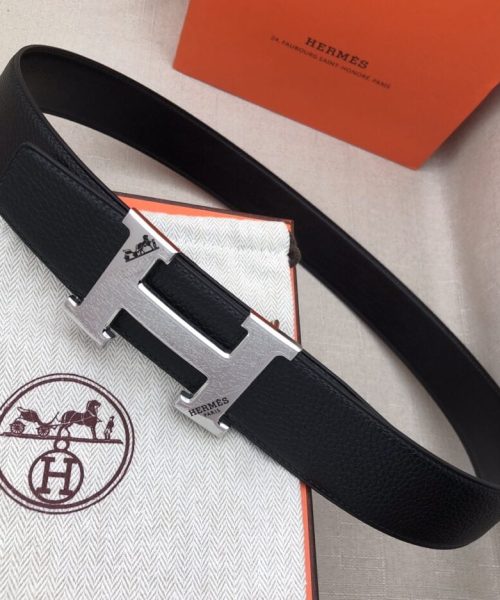 1:1 Replica Hermes H Belt Buckle & Reversible Black For Women, Women Belt