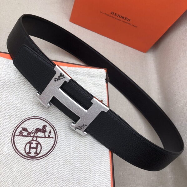 1:1 Replica Hermes H Belt Buckle & Reversible Black For Women, Women Belt