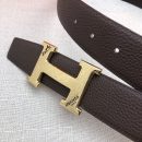 1:1 Replica Hermes H Belt Buckle & Reversible Black For Women, Women Belt