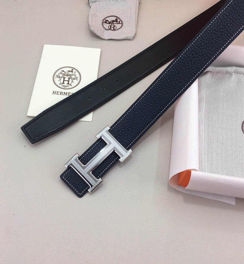 1:1 Replica Hermes H Belt Buckle & Reversible Black For Women, Women Belt