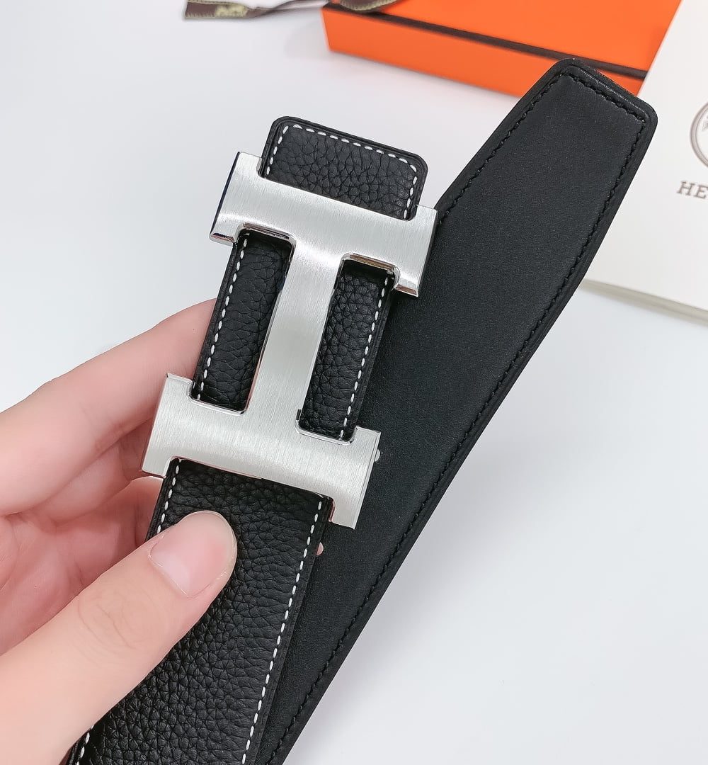 1:1 Replica Hermes H Belt Buckle & Reversible Black For Women, Women Belt