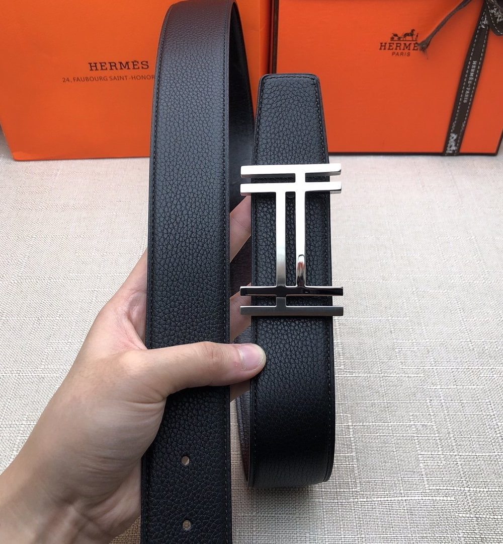 1:1 Replica Hermes H Belt Buckle & Reversible Black For Women, Women Belt
