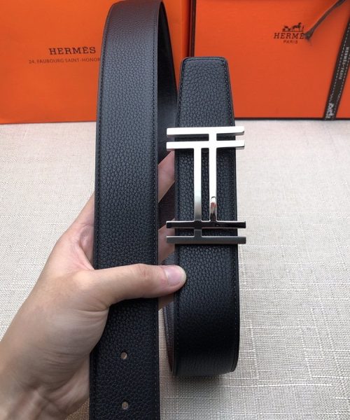 1:1 Replica Hermes H Belt Buckle & Reversible Black For Women, Women Belt