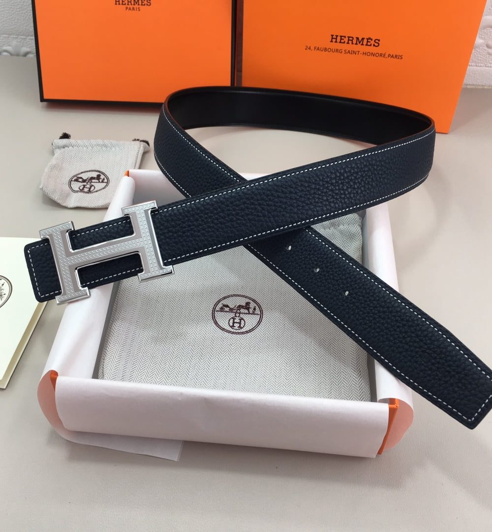 1:1 Replica Hermes H Belt Buckle & Reversible Black For Women, Women Belt
