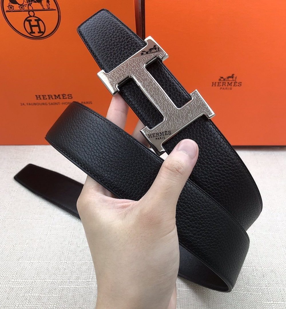 1:1 Replica Hermes H Belt Buckle & Reversible Black For Women, Women Belt