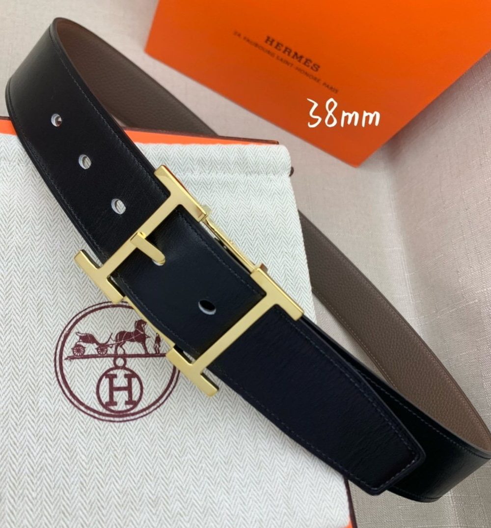 1:1 Replica Hermes H Belt Buckle & Reversible Black For Women, Women Belt