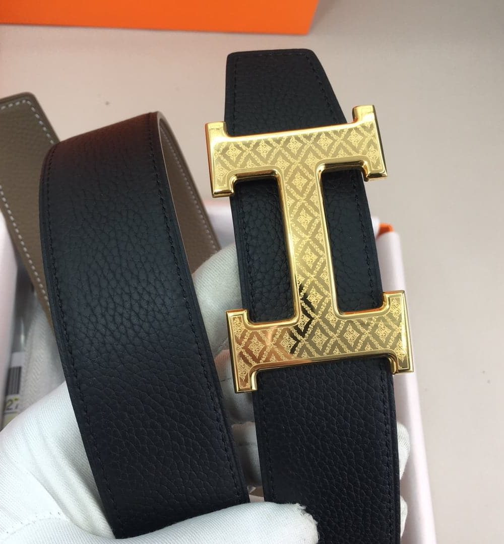 1:1 Replica Hermes H Belt Buckle & Reversible Black For Women, Women Belt
