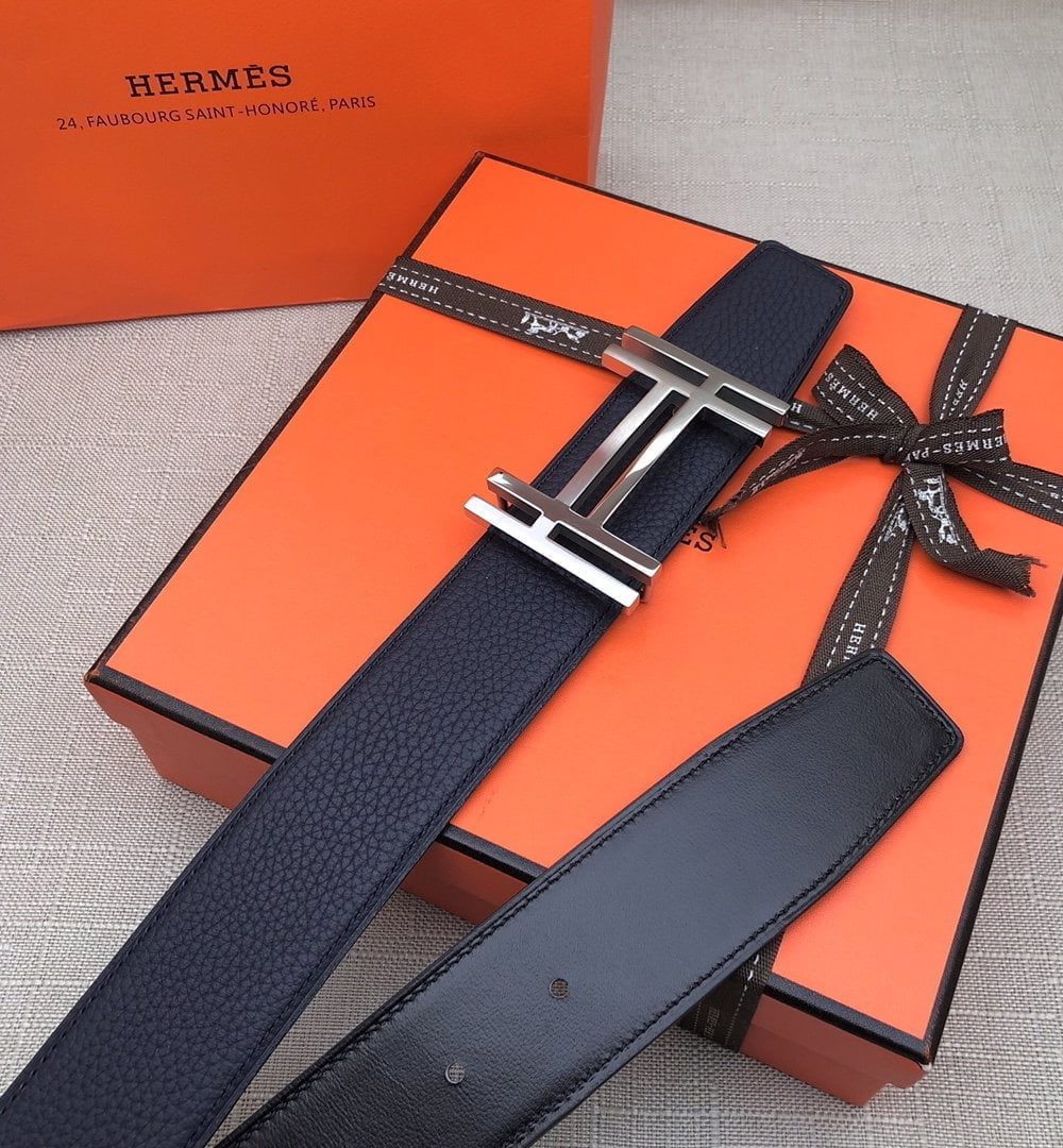 1:1 Replica Hermes H Belt Buckle & Reversible Black For Women, Women Belt