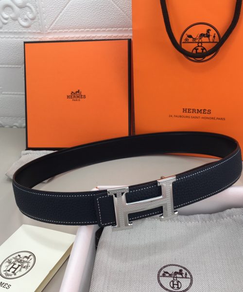 1:1 Replica Hermes H Belt Buckle & Reversible Black For Women, Women Belt