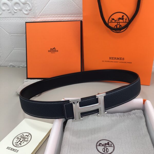 1:1 Replica Hermes H Belt Buckle & Reversible Black For Women, Women Belt