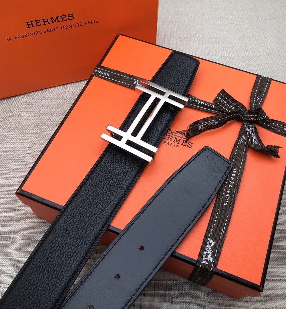 1:1 Replica Hermes H Belt Buckle & Reversible Black For Women, Women Belt
