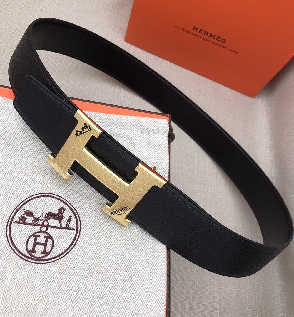 1:1 Replica Hermes H Belt Buckle & Reversible Black For Women, Women Belt
