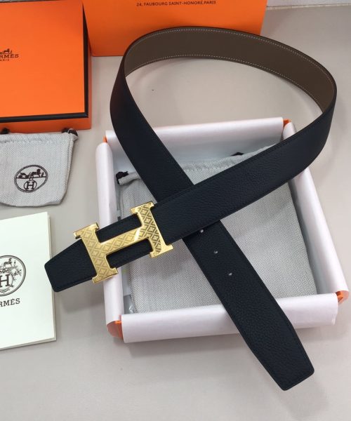 1:1 Replica Hermes H Belt Buckle & Reversible Black For Women, Women Belt