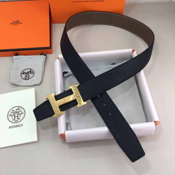 1:1 Replica Hermes H Belt Buckle & Reversible Black For Women, Women Belt