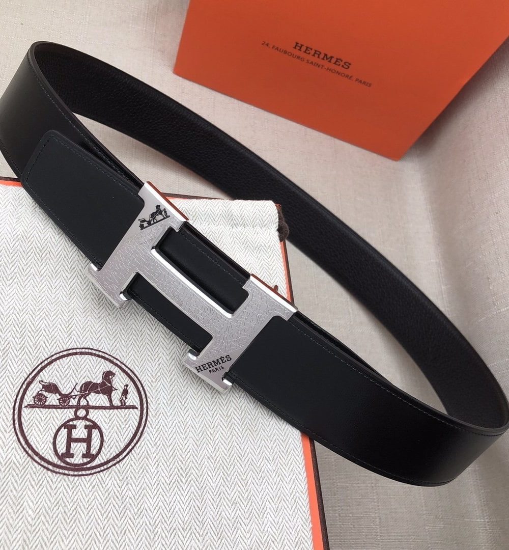 1:1 Replica Hermes H Belt Buckle & Reversible Black For Women, Women Belt