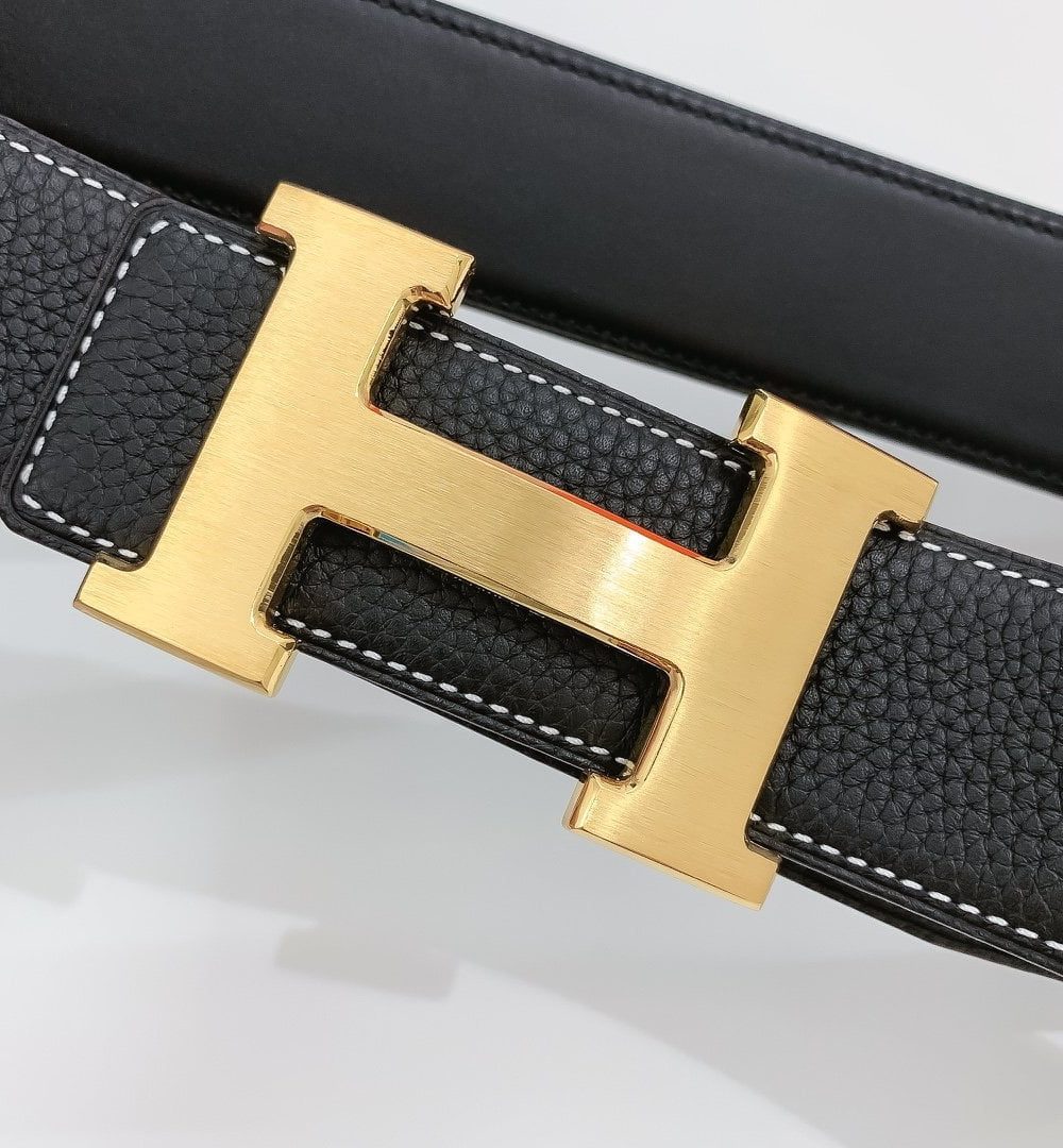 1:1 Replica Hermes H Belt Buckle & Reversible Black For Women, Women Belt