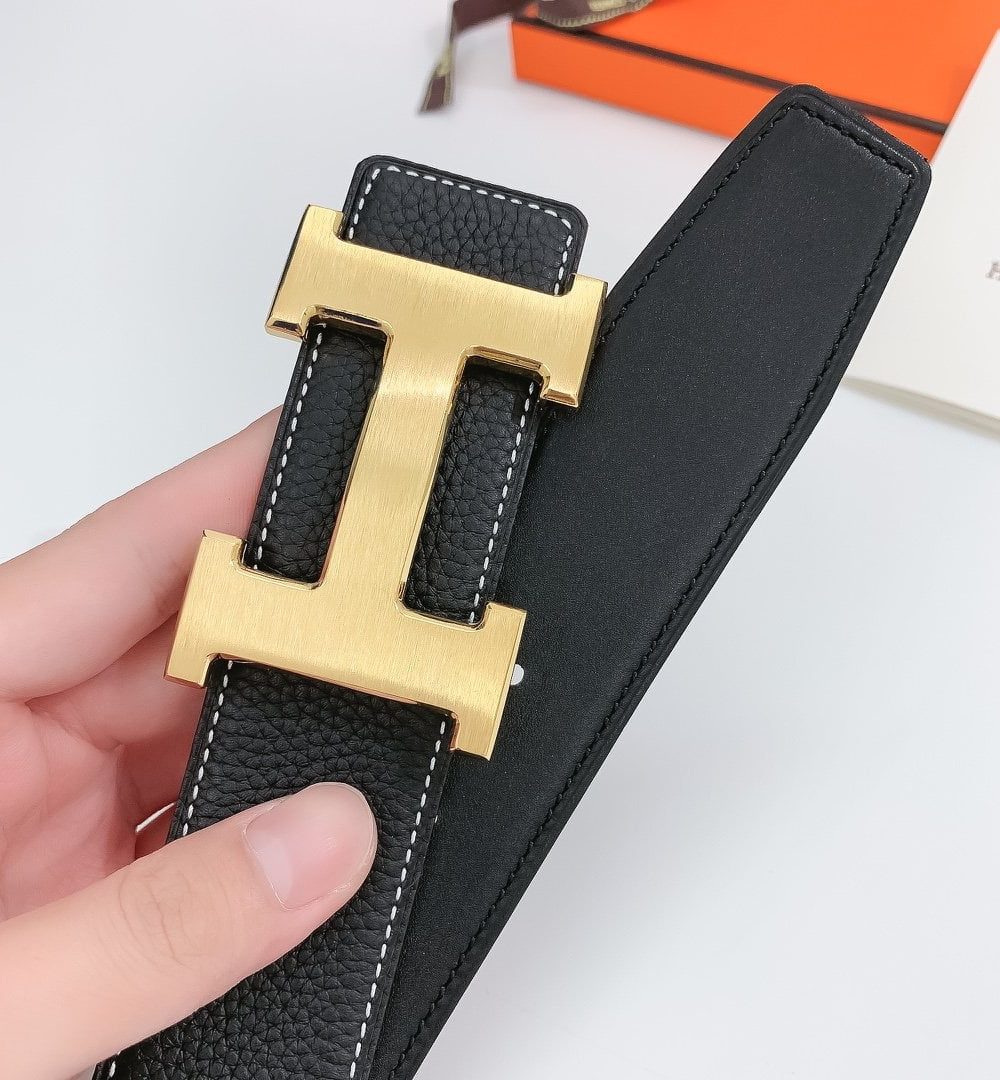 1:1 Replica Hermes H Belt Buckle & Reversible Black For Women, Women Belt