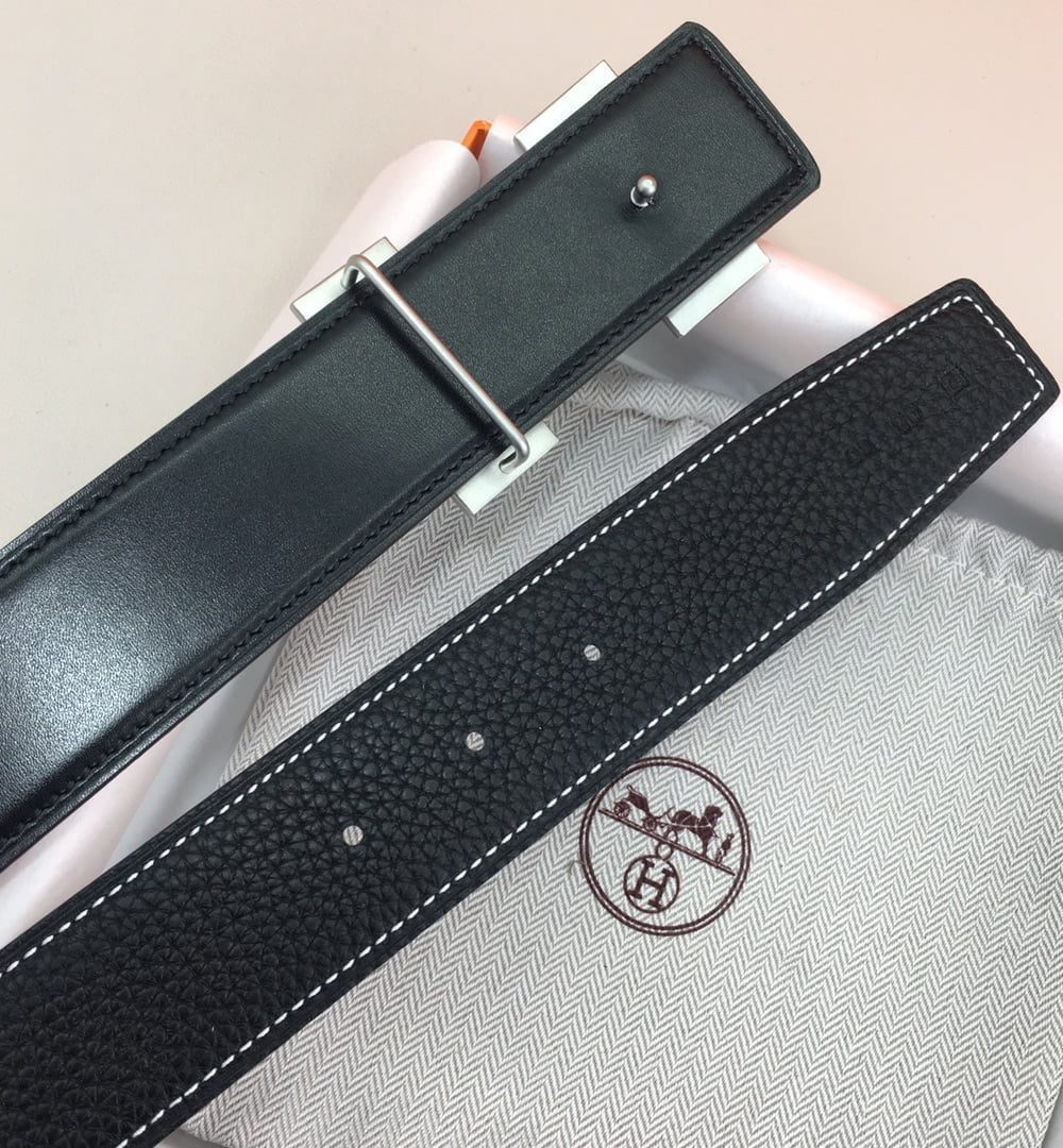 1:1 Replica Hermes H Belt Buckle & Reversible Black For Women, Women Belt