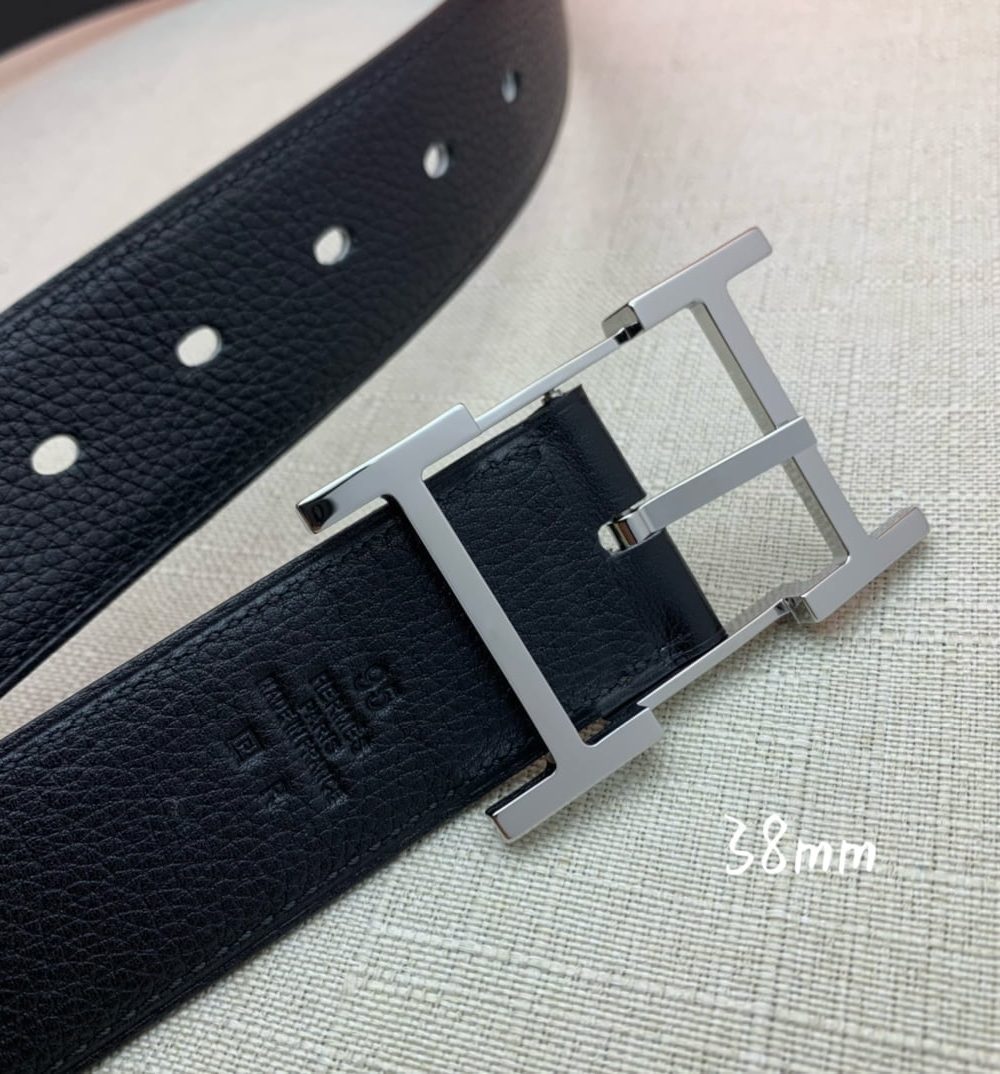 1:1 Replica Hermes H Belt Buckle & Reversible Black For Women, Women Belt