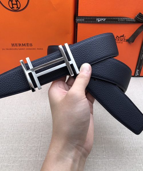 1:1 Replica Hermes H Belt Buckle & Reversible Black For Women, Women Belt